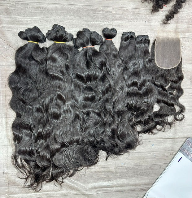 Raw Filipino Curly  6x6 closure